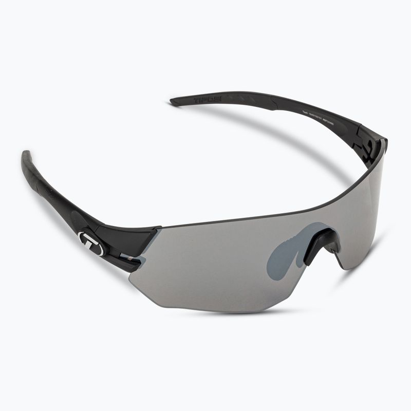 Tifosi Tsali matt schwarz/rauch/ac rot/klar Fahrradbrille 2
