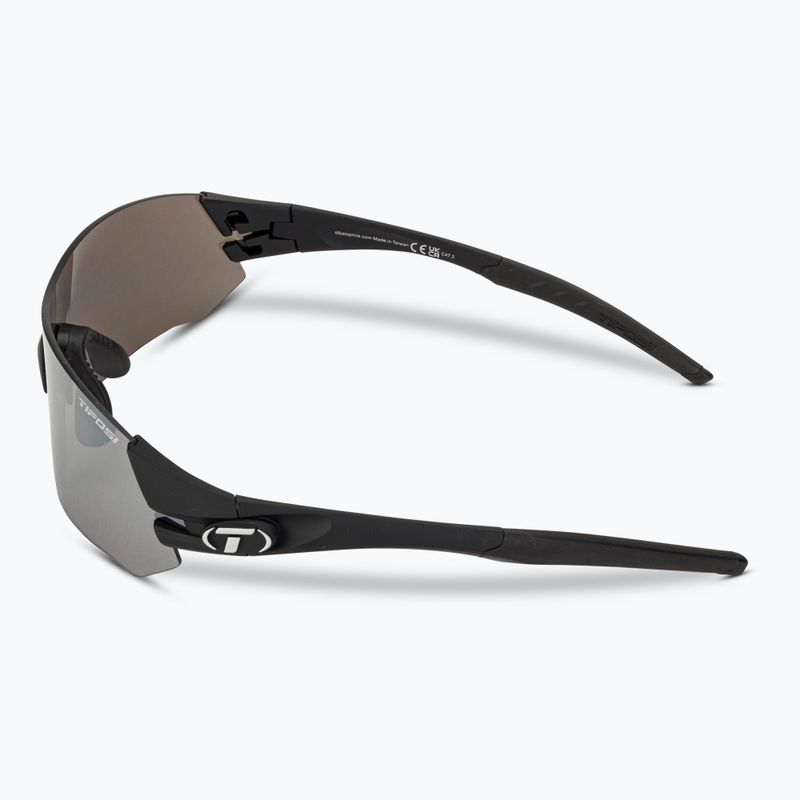 Tifosi Tsali matt schwarz/rauch/ac rot/klar Fahrradbrille 5