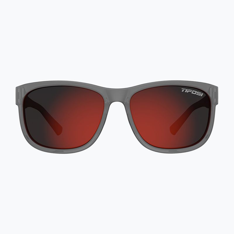 Tifosi Swank XL satinierte Sonnenbrille vapor/rauchrot 2