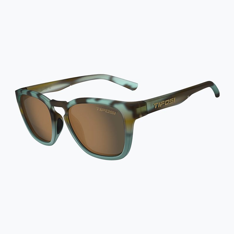 Tifosi Smirk Sonnenbrille matt blau schildpatt/braun