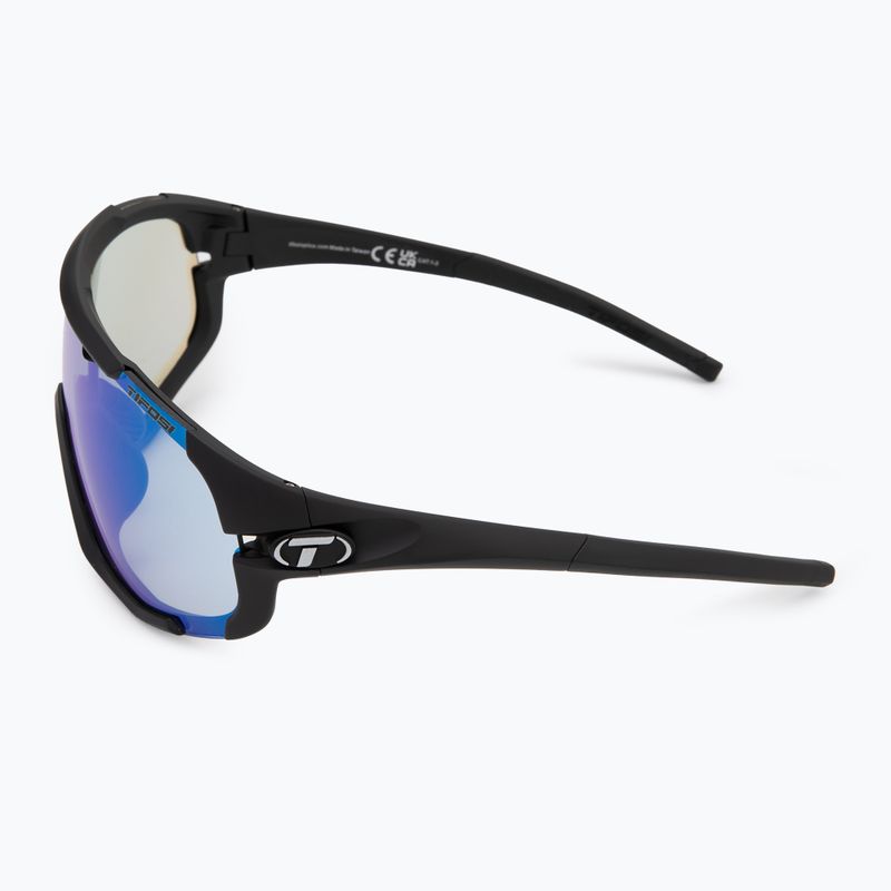 Tifosi Sledge Clarion Fototec mattschwarze/clarionblaue phototrope Sonnenbrille 4