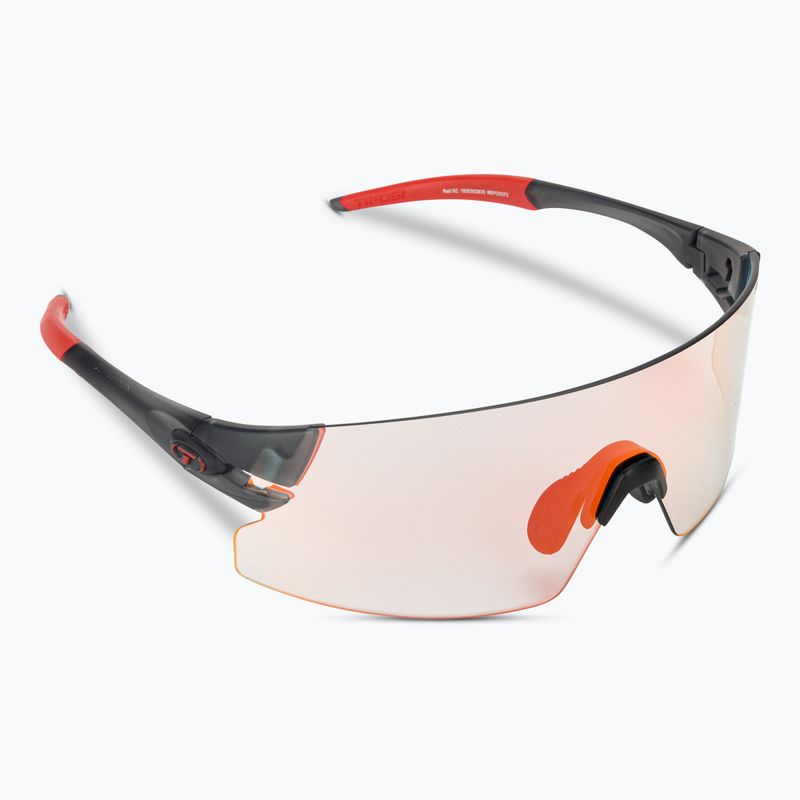 Tifosi Rail Xc Clarion Fototec satin vapor/clarion red photochromic Fahrradbrille