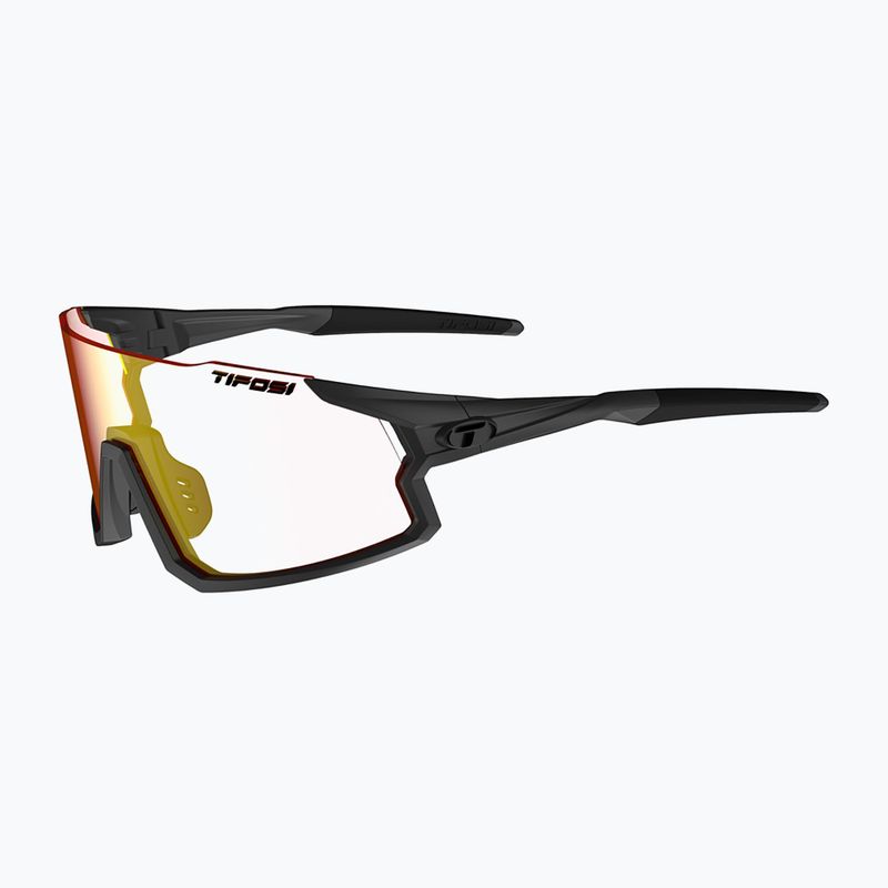 Tifosi Stash Clarion Fototec matte Sonnenbrille mit phototropen Gläsern (gunmetal/clarion red)