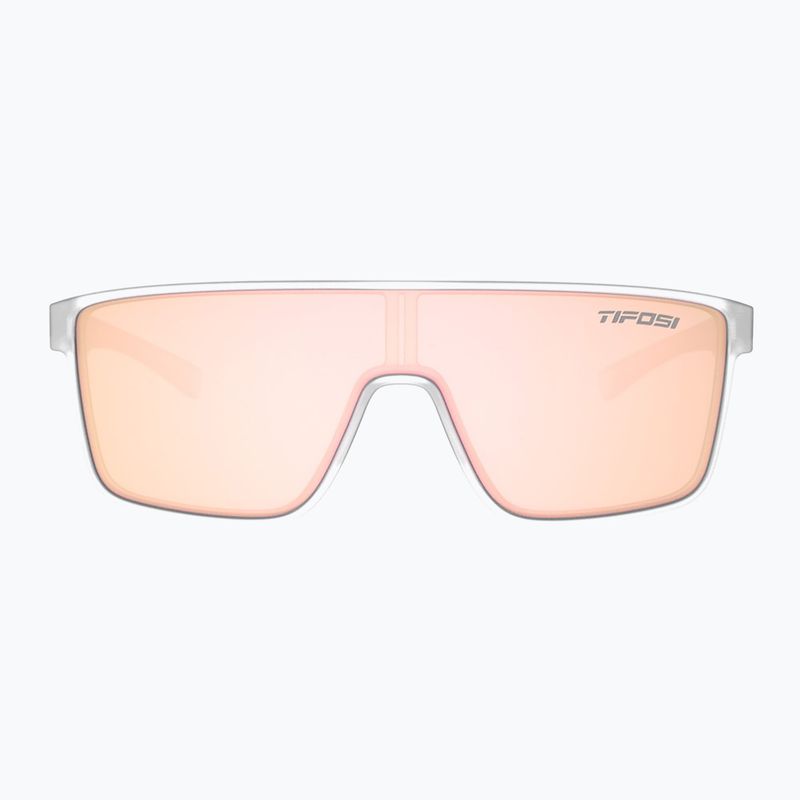 Tifosi Sanctum satinierte Sonnenbrille klar/rosa Spiegel 2