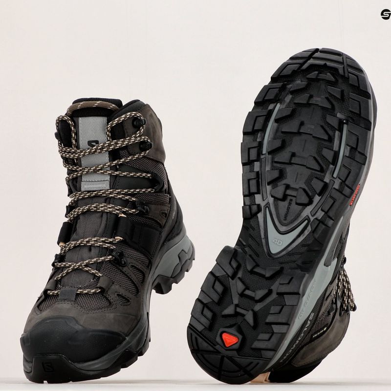 Damen-Trekkingschuhe Salomon Quest 4 GTX magnet/schwarz/sun 19