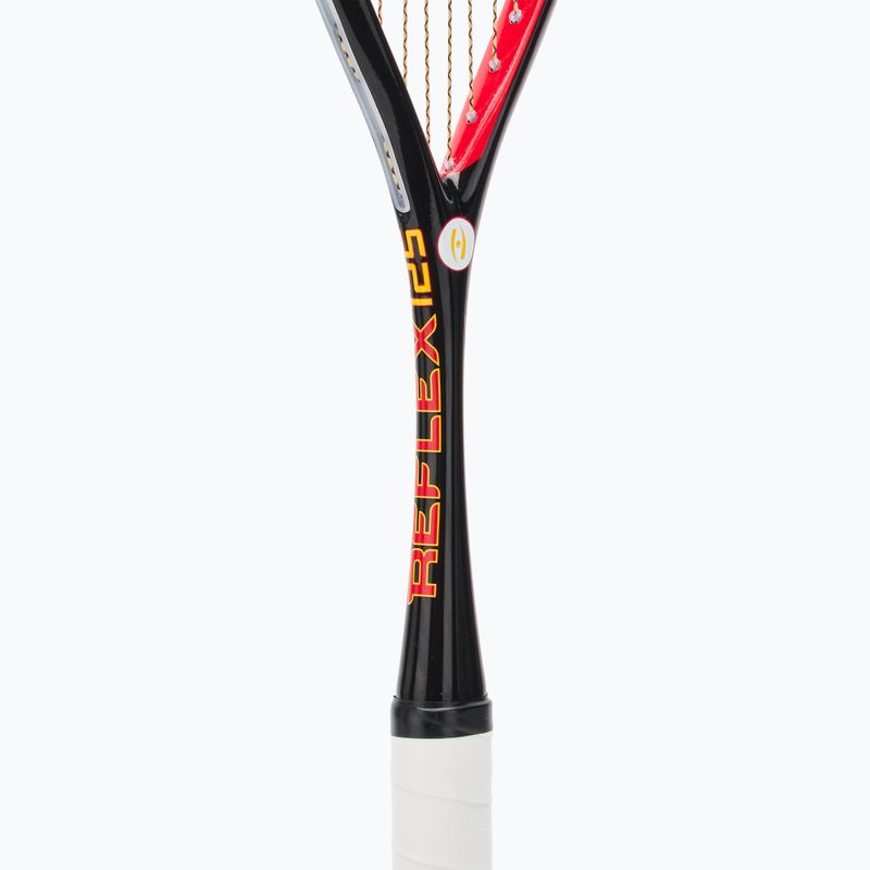 Squashschläger Harrow Reflex 125 Tarek Momen Signature black/ red/ yellow 4