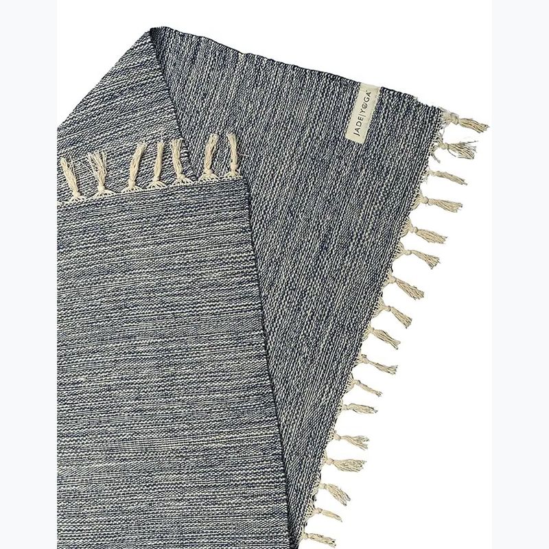 Yogadecke JadeYoga Recycled Cotton Hand Loomed Yoga midnight blue 2