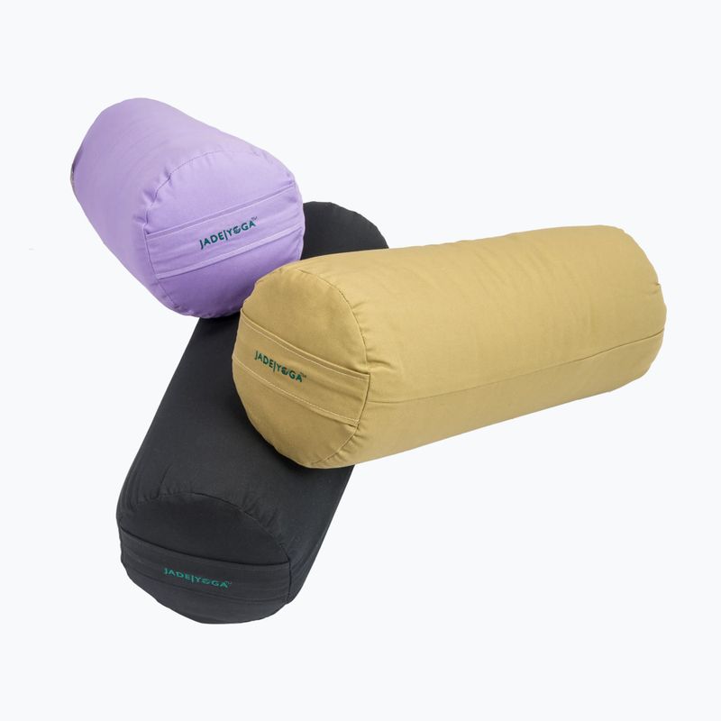 Yoga-Bolster JadeYoga Organic Cotton Rectangular Bolster lavender 2