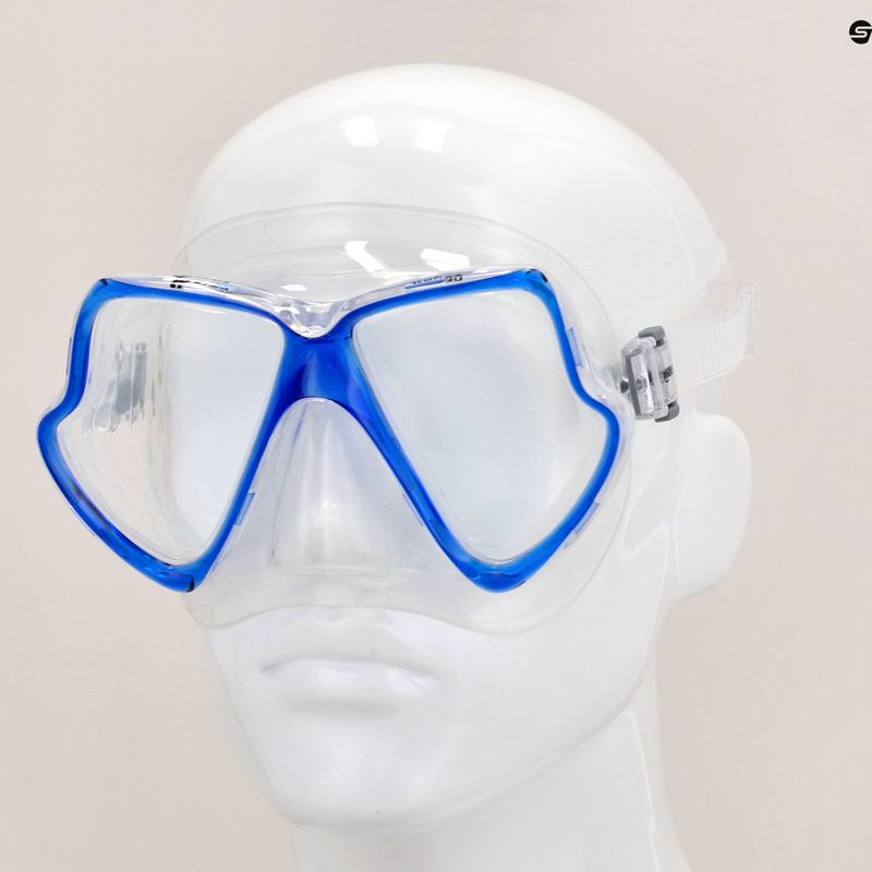 Mares Wahoo Schnorchelmaske klar und navy blau 411238 8