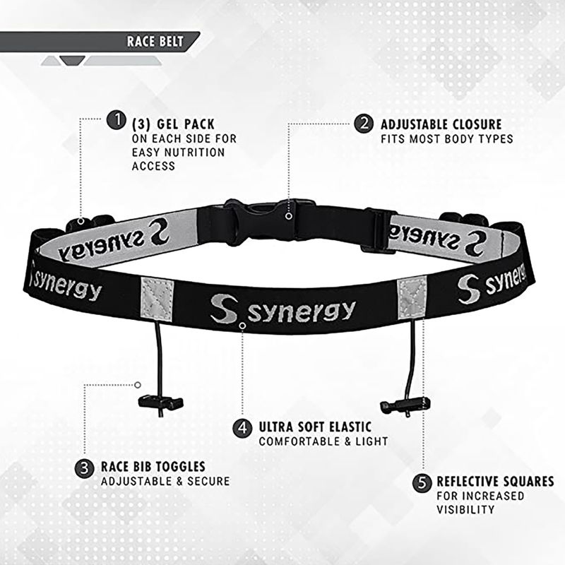 Startnummernband Synergy Race Belt black 2
