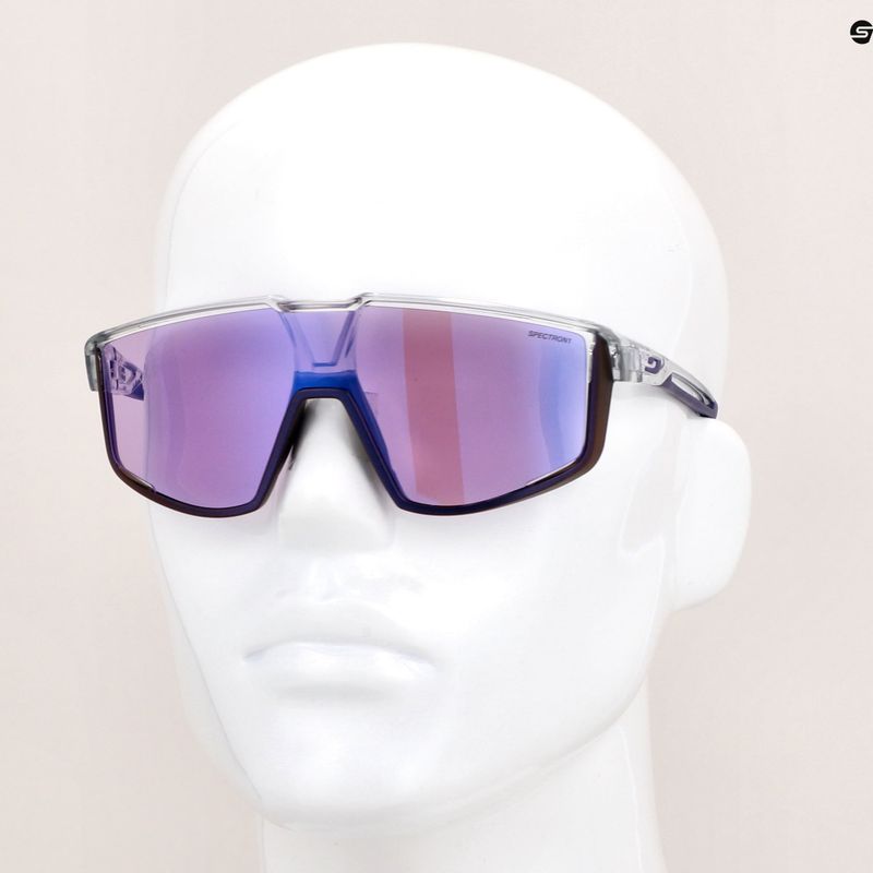Julbo Fury Spectron 1 glänzend transluzent grau/lila Fahrradbrille 9