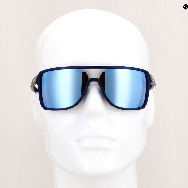 Oakley Castel matt trans blau/prizm tiefes Wasser polarisierte Wanderbrille 14
