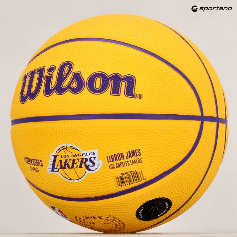 Wilson NBA Spieler Icon Mini Lebron Basketball WZ4007201XB3 Größe 3 8