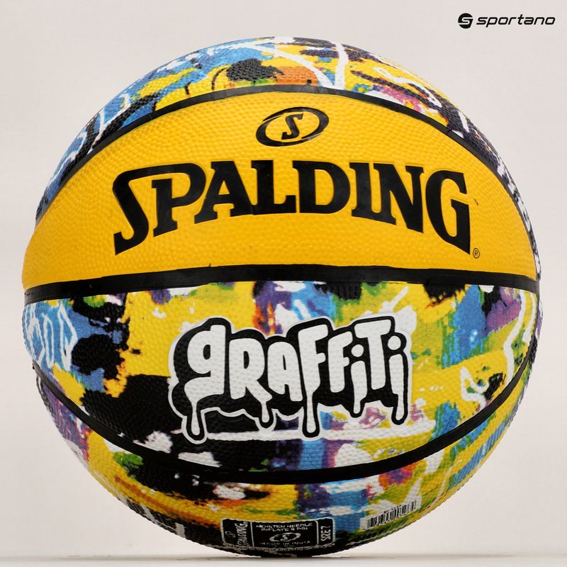 Basketball Spalding Graffiti 7 grün-gelb 249338