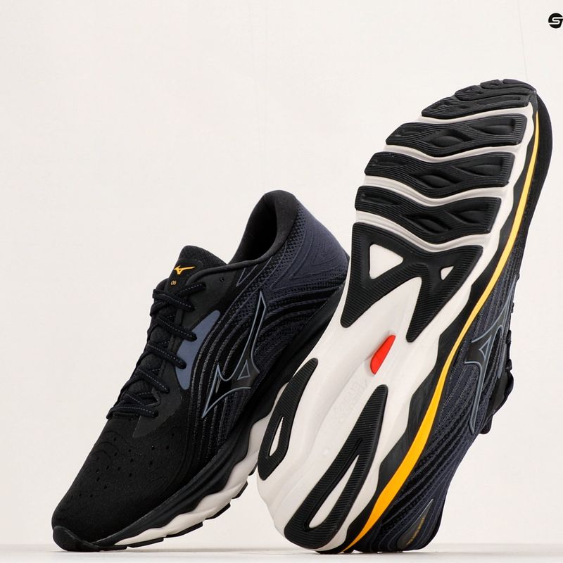 Herren Laufschuhe Mizuno Wave Sky 6 schwarz/tradewinds/gold fusion 11