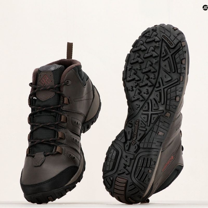 Columbia Woodburn II Chukka WP Omni-Heat Herren-Trekkingstiefel Cordovan/Granatrot 20