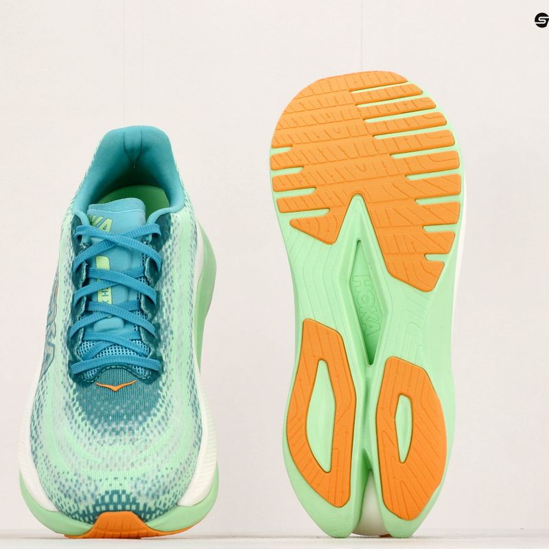Herren Laufschuhe HOKA Mach X ocean mist/lime glow 25