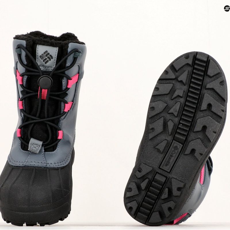 Columbia Bugaboot Celsius Kinder-Schneestiefel graphit/wild fuchsia 21