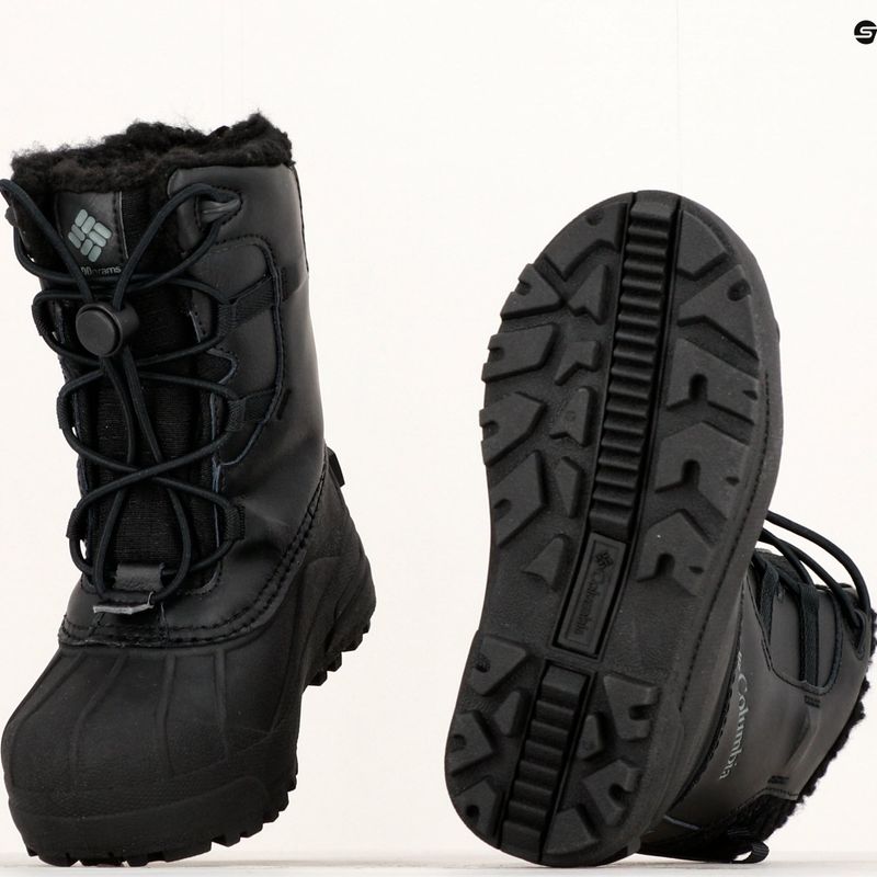 Columbia Bugaboot Celsius Kinderschneestiefel schwarz/graphit 21