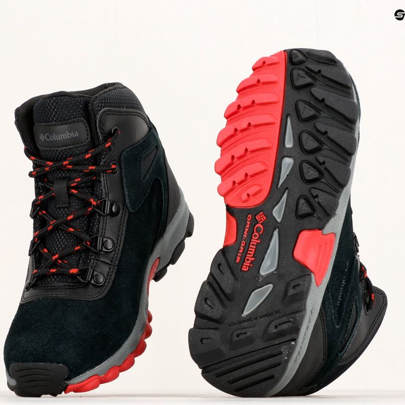 Columbia Newton Ridge Amped schwarz/rot Kinder Wanderschuhe 21