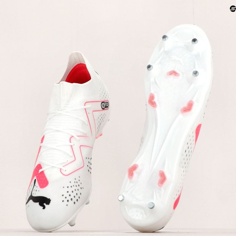PUMA Future Match MXSG Herren Fußballschuhe puma weiß/puma schwarz/fire orchid 12