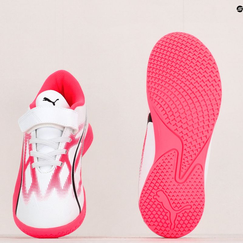 PUMA Ultra Play IT V Jr Kinder Fußballschuhe puma weiß/puma schwarz/fire orchid