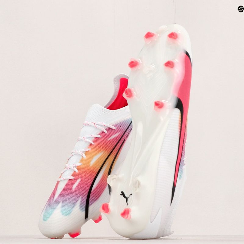 PUMA Ultra Ultimate FG/AG Herren Fußballschuhe puma weiß/pum schwarz/fire orchid 14