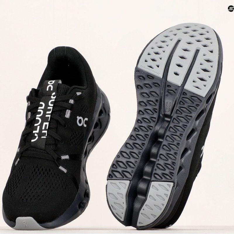 Damen Laufschuhe On Cloudsurfer schwarz 14