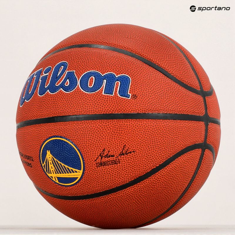 Wilson NBA Team Alliance Golden State Warriors brauner Basketball WTB3100XBGOL 6