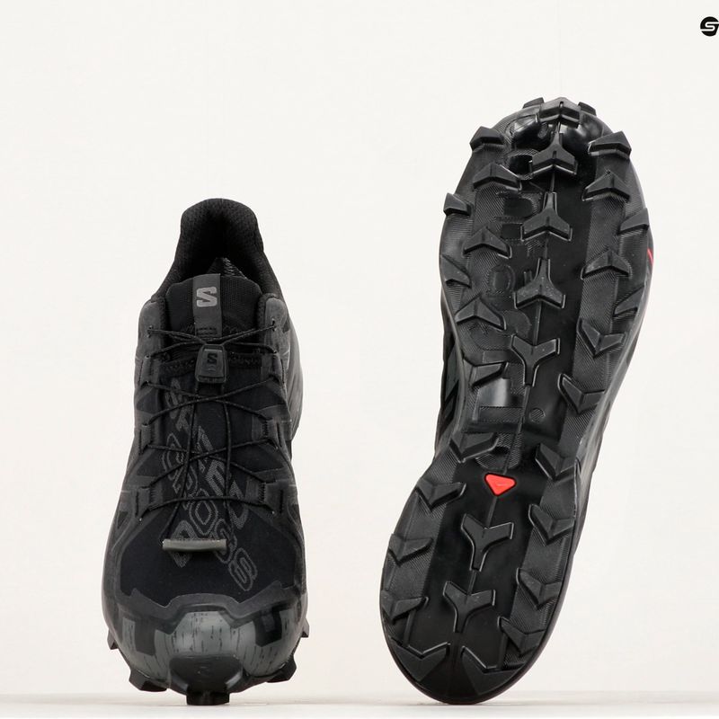 Herren Laufschuhe Salomon Speedcross 6 GTX schwarz/schwarz/phantom 12