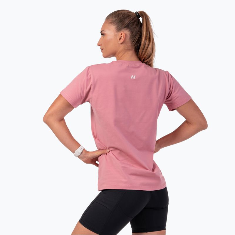 Frauen-Trainings-T-Shirt NEBBIA Invisible Logo altrosa 2