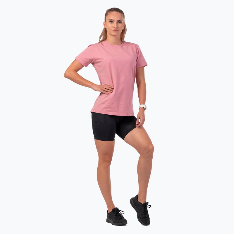 Frauen-Trainings-T-Shirt NEBBIA Invisible Logo altrosa 3