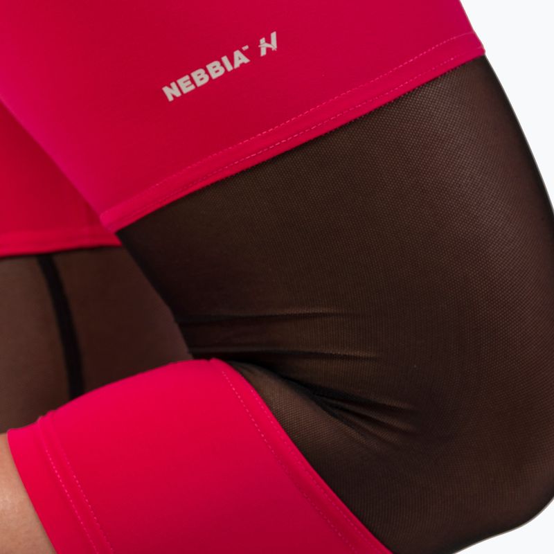 Damen Trainingsleggings NEBBIA Sporty High-Waist 3/4 rosa