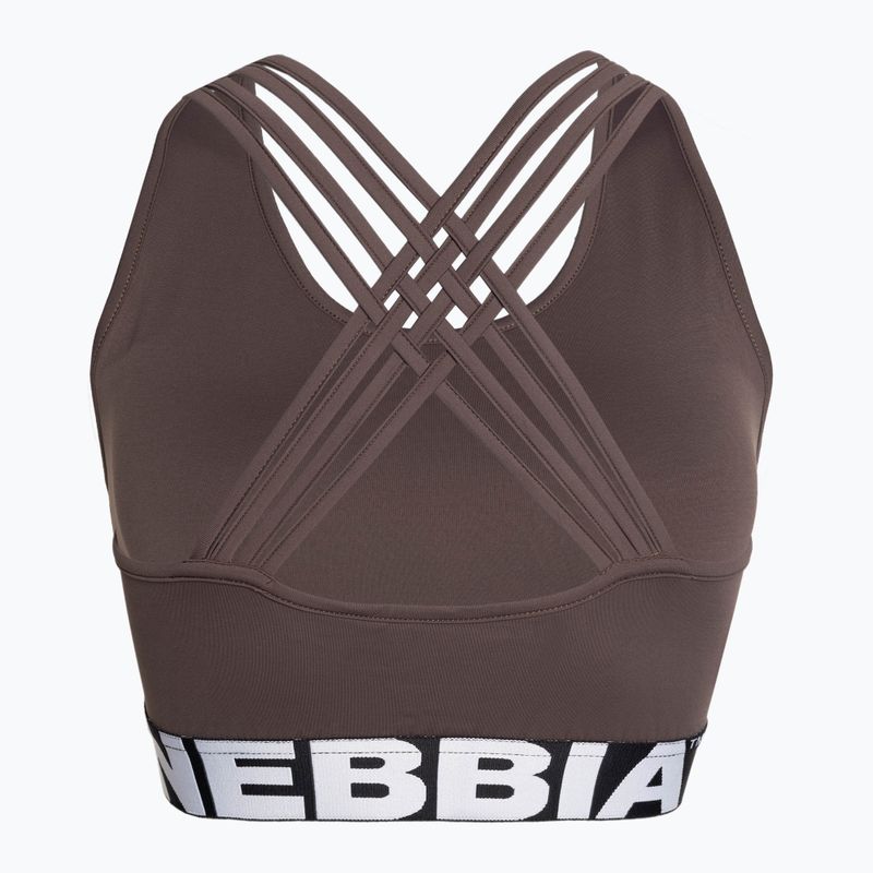 NEBBIA Medium Impact Cross brauner Fitness-BH 5