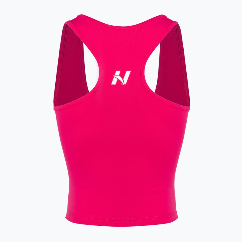 Damen Trainings-Tank-Top NEBBIA Sporty Slim Fit Crop rosa 5