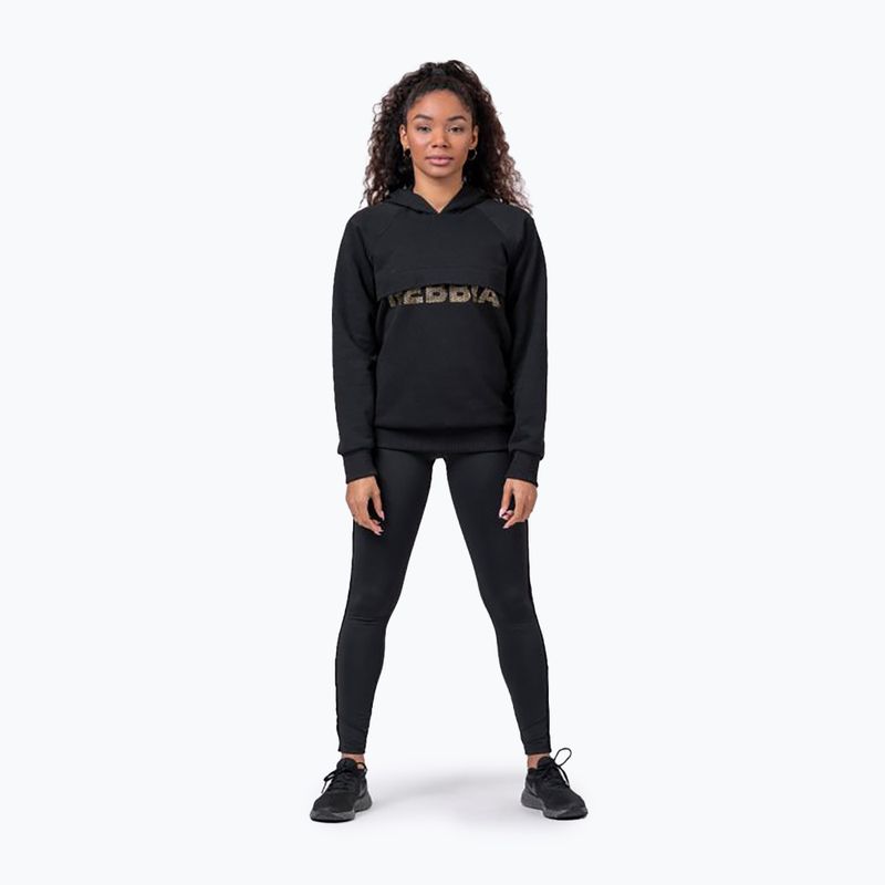 Damen Hoodie Sweatshirt NEBBIA Focus Intense black 2