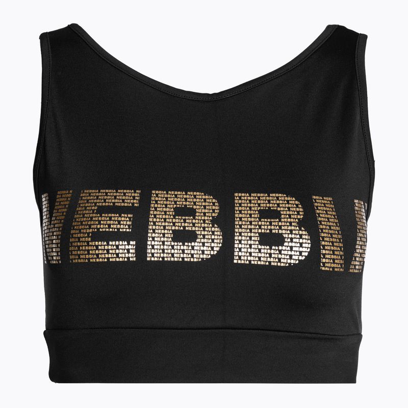 Trening-BH NEBBIA Gold Mesh Mini Top schwarz 8311 5