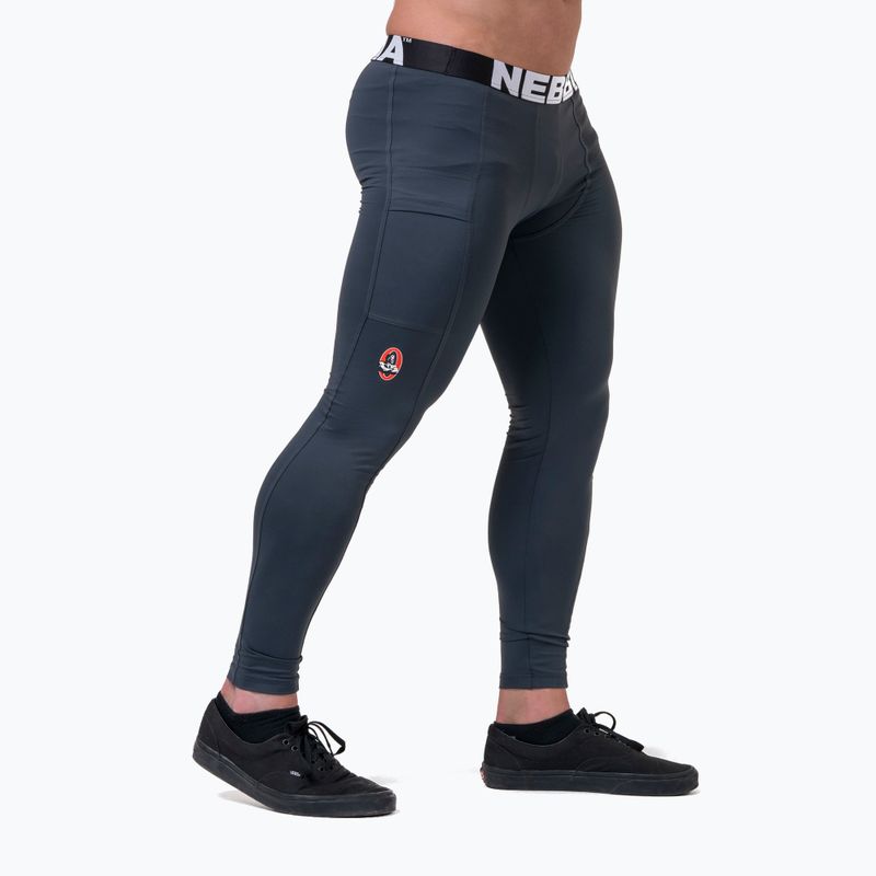 NEBBIA Legend Of Today Full Length Herren Trainingsleggings dunkelgrau