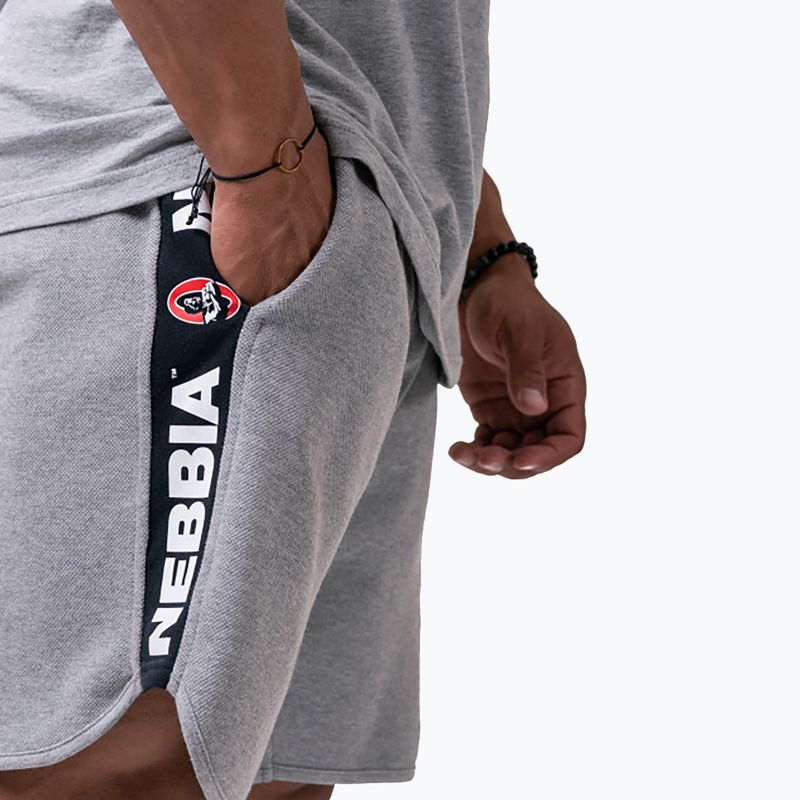 Trainingsshorts Herren NEBBIA Legend-Approved grau 19533 3