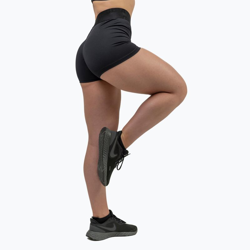 Damen Trainingsshorts NEBBIA Intense Leg Day High-Waist schwarz 2