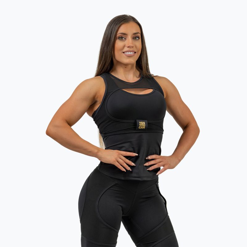 Training Top Damen NEBBIA Ultra Intense black/gold