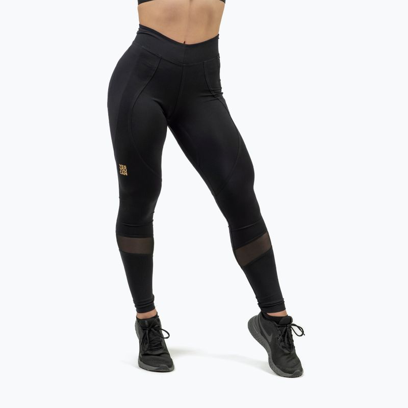 Trainings Leggings Damen NEBBIA Heart-Shaped Intense black/gold