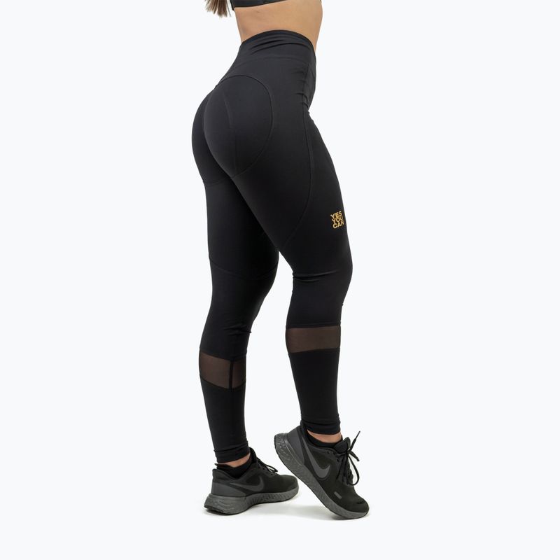 Trainings Leggings Damen NEBBIA Heart-Shaped Intense black/gold 2