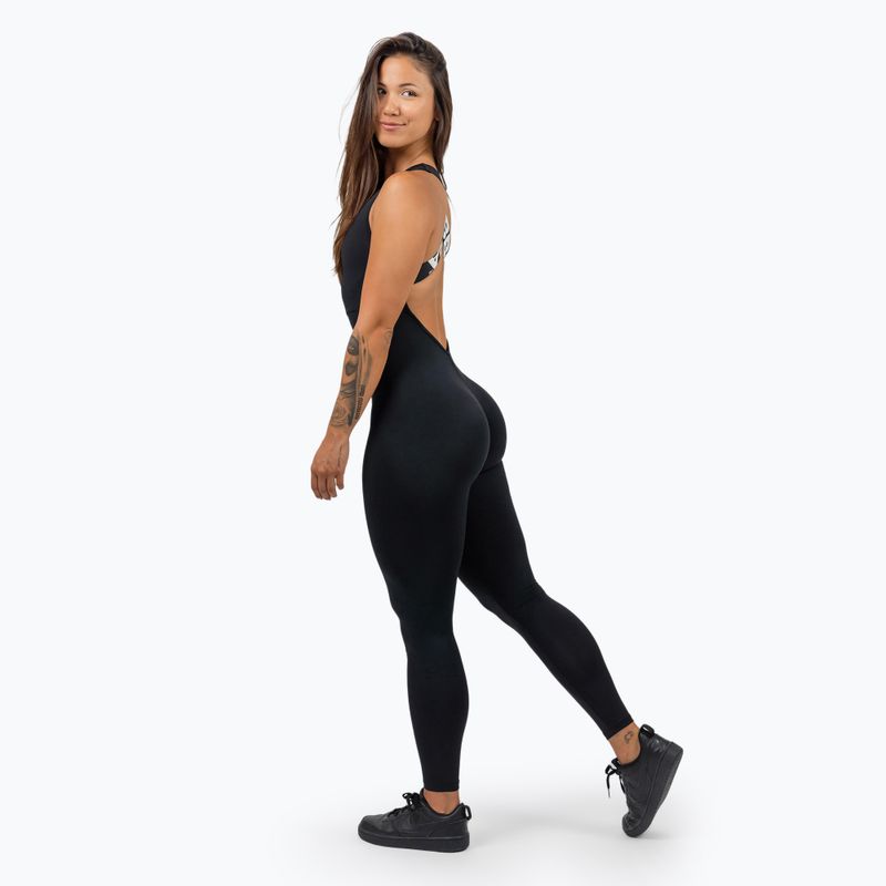 Fitnessanzug Damen NEBBIA Gym Rat black 3