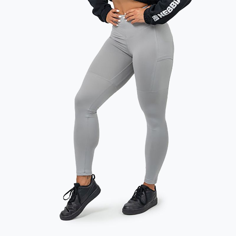 Trainings Leggings Damen NEBBIA Leg Day Goals grey