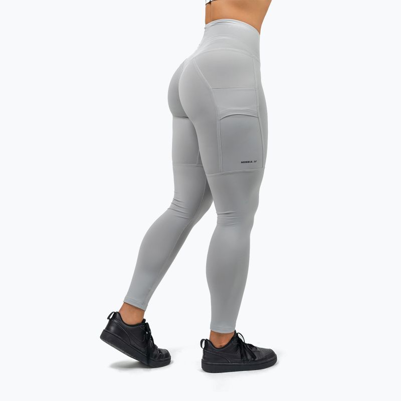 Trainings Leggings Damen NEBBIA Leg Day Goals grey 2