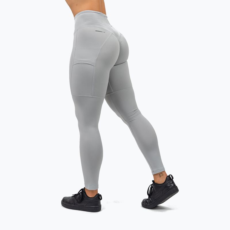 Trainings Leggings Damen NEBBIA Leg Day Goals grey 3