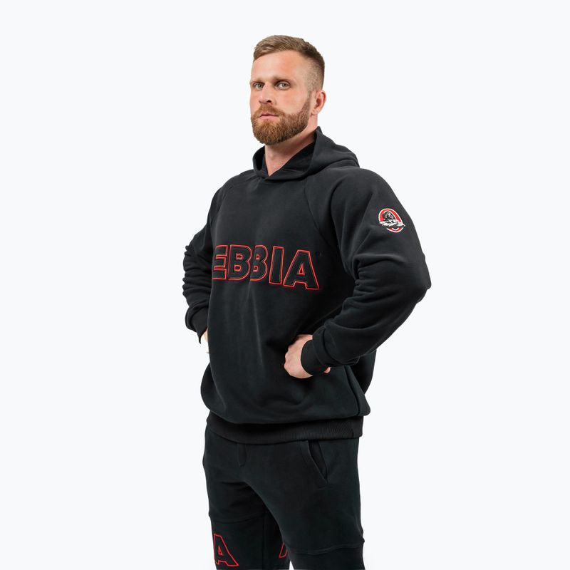 Herren Hoodie Sweatshirt NEBBIA Legacy black