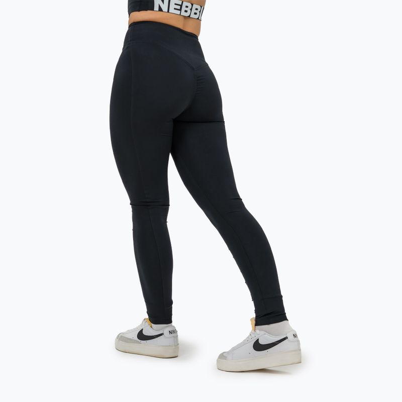 Damen Trainingsleggings NEBBIA Glute Check High Waisted schwarz 3