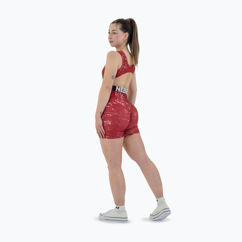 Trainings Shorts Damen NEBBIA 5″ Hammies High Waisted red 5
